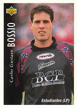 Carlos Gustavo Bossio Estudiantes 1995 Upper Deck Futbol Argentina #159